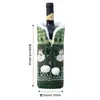 Nuevas decoraciones navideñas transfronterizas: cubiertas rojas para mesa de botella de vino, Santa Claus, decoraciones de Rodolfo sin rostro