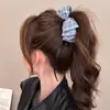 Novo Modelo 2026: Grampo de Cabelo Acessório de Cabelo Plissado Estilo Coreano Fofo Nuvem Bolha Bolinhas Banana Vertical