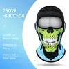 Máscara de Protección Solar para Ciclismo al Aire Libre con Logo Personalizado para Hombre Calavera Impresión Digital Protector de Cuello Transpirable Motocicleta Capucha Divertida