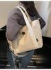 Bolsa de Lona Grande Capacidade Transfronteiriça para Mulheres, Versátil Primavera e Verão Novo Modelo 2026, Bolsa Transversal, Bolsa Tote Casual para Estudantes