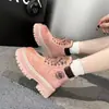 Botas Femininas Estilo Martin 2026 Novo Modelo Estilo Britânico Amarelas para Aumentar a Altura para Primavera e Outono, Botas Curtas com Solado Grosso para Pessoas Baixas, Adequadas para Todas as Estações