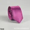 Corbata de color liso para hombre casual 5 cm estilo coreano seda artificial estrecha para lugar de trabajo boda negocios administrativa venta al por mayor