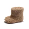 Botas de Piel para Niños 2026 Invierno Nuevo Estilo Botas de Moda Casual de Piel de Cordero Botas Cálidas de Princesa para Niñas Tendencia