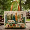 Bolso de Mano con Estampado de Moda Trendy para Mujer Bolso de Hombro Bolso Tote Acolchado Nuevo Producto Transfronterizo 3D Temu Amazon