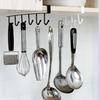 Estante de Almacenamiento para Espátula y Cuchara de Cocina sin Taladro Gancho de Almacenamiento Estante de Pared para Colgar en Gabinete Colgador de Tazas para Colgar en Armario