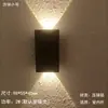 Luz de Pared de Tira LED con Iluminación hacia Arriba y hacia Abajo, Resistente al Agua para Exteriores, Diseño Minimalista Moderno para Patio, Pasillo, Escaleras, Vestíbulo, Columna, Pared de Fondo