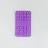 Ventosa de Silicona de 24 Piezas de un Solo Lado, Ventosa Cuadrada Multifuncional de Silicona con Diseño Hueco para Teléfonos Móviles, con Logo Impreso