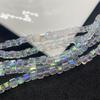 Cuentas de cristal cuadradas de calidad de exportación 4 mm cuentas cúbicas azúcar en cubo material accesorios de joyería DIY cuentas sueltas