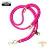 Cordão Original para Celular Longo 8mm Mosquetão de Montanhismo Transversal Ajustável Outdoor Elegante Dourado Escalada Corda Trançada