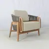 Sillas de Exterior de Teca para Jardín y Patio de Madera Maciza con Cojines Gruesos Mesa y Sillas de Comedor para Exterior de Teca Sudamericana Impermeables y Resistentes al Moho