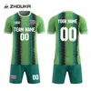Camisetas de Fútbol para Hombre Transfronterizas Hechas a Medida Sublimación Impresión de Cuerpo Completo Transpirables de Secado Rápido Conjunto de Camisetas de Fútbol Venta al por Mayor