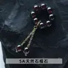 Anel de Pedras Naturais Redondas Série de Acessórios, Acessórios para Pulseira de Pedras Naturais, Acessórios para Pulseira de Cristal DIY, Torcido à Mão