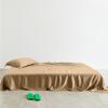 Sábana de Cama Lanjing Tencel de los 60s Color Sólido de una Pieza Seda Helada Sábana de Cama de Verano Funda de Almohada Juego de Tres Piezas Cama Doble de Verano para Dormitorio