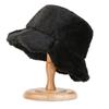 Sombrero de pescador retro para otoño e invierno, resistente al viento y al sol, con protección contra el frío y todo tipo de combinaciones, con red pequeña y conejo rojo de peluche para mujer