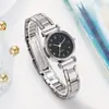 Productos de Venta Caliente Transfronterizos, Suministro Directo de Fabricantes, Relojes de Correa de Acero Modernos y Elegantes, Relojes de Cuarzo para Mujer, Relojes para Mujer al por Mayor