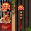 2026 Año del Caballo Petardos Colgantes Decoraciones de Año Nuevo Festival de Primavera Sala de Estar Danza del León Banderas Rojas Colgantes de Puerta Arreglo