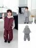 Ropa para Niños Rantuo 2026 Nuevo Conjunto de Primavera y Otoño para Niños Chaleco Casual Manga Larga a Rayas Pantalones Largos Conjunto de Tres Piezas Transfronterizo