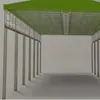 Toldo Eléctrico Deslizante Grande Personalizado para Cancha de Baloncesto al Aire Libre, Toldo Eléctrico Deslizante para Pasillos de Fábrica, Toldo Eléctrico Elevado para Lluvia