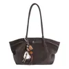 Bolso Tote Estilo Coreano Nuevo Retro Mate de Gran Capacidad para Uso Diario, Bolso Casual Simple de Alto Valor para Mujer