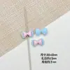 Colorido Lindo Lazo de Doble Punto Pintura para Hornear Aleación Hecho a Mano DIY Cadena de Teléfono Móvil con Cuentas Accesorios para el Cabello Accesorios