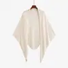 Chal triangular de punto para mujer talla grande 2026 otoño, estilo elegante y suave para mujeres de talla grande, adecuado para usar en capas como un chaleco exterior 25213