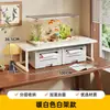 Estante para pecera de escritorio, mueble base para pecera, base de carga, estante doble para pecera, estante de almacenamiento, soporte para pecera, mueble de almacenamiento