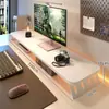 Suporte Elevador de Computador Estendido para Monitor de Mesa, Base com Ajuste de Altura, Suporte de Rack de Armazenamento de Tela para Mesa de Escritório