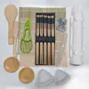 Conjunto Tubo de Sushi Ferramentas para Fazer Sushi Conjunto de Sushi Conjunto de Rolo de Sushi Molde de Sushi Conjunto de Sushi