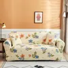 Capa de Sofá Elástica Antiderrapante Estampada Estilo Floral Tudo Incluído, Capa de Sofá Vintage, Capa de Sofá de Tecido com Cobertura Total
