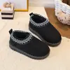 Sapatos de Algodão para Crianças 2026 Outono Novo Estilo Moda Meninas Quente Neve Sapatos de Algodão Menina Bebê Plus Veludo Espessado Sapatos de Algodão para Crianças