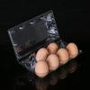 Embalagem de bandeja para ovos de plástico espessado 8 caixas de ovos transparentes para animais de estimação, caixa de embalagem blister, bandeja inferior, fabricantes de atacado