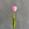 Flor Artificial Nueva con Doble Pétalo Hidratante, Tulipanes, Muebles para el Hogar, Accesorios para Fotografía de Sala de Estar, Flores Falsas, Alta Calidad