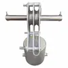 Máquina de molienda manual de doble velocidad con trípode, accesorios para soporte de trípode, soporte de poste, extractor de poste, estabilizador de máquina, manivela, abrazadera, conexión central