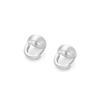 Aretes redondos de plata esterlina S999 esmerilados cepillados estilo retro francés estilo Hong Kong aretes de personalidad de alto sentido joyería para la oreja al por mayor
