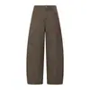 Jeans Retro Americano com Design Estiloso, Calça Cargo Khaki Solta de Perna Larga, Calça Casual para Primavera
