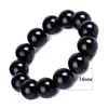 Pulseira de obsidiana imitação Pinduduo pulseira de pedra preta joias para casais ágata preta imitação transfronteiriça