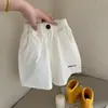 Shorts Casuales de Verano para Niñas, Bordado de Letras, Nuevos, Estilo Coreano, Algodón, Cintura Media, Pantalones Capris, Algodón Puro, Delgados, 0-8 Años