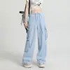 Pantalones de Trabajo Retro Americanos para Mujer 2026 Nuevo Estilo Petite Sueltos Casuales Deportivos Secado Rápido Caídos Pierna Ancha