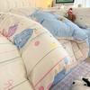 Juego de cama de dibujos animados de algodón puro de cuatro piezas 2025 Nuevo Invierno Ropa de cama para niños Sábanas Cubre edredón Juego de cama de tres piezas para dormitorio