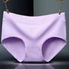 Ropa interior de algodón para mujer de cintura media Braguitas de color liso de algodón puro de cintura media Tallas grandes fabricantes de ropa interior de algodón puro para mujer