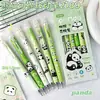 Caneta Gel Tipo Pressão Panda de Desenho Animado Caneta de Assinatura Criativa Material Escolar para Estudantes Caneta de Secagem Rápida para Exercícios de Escrita Caneta Azul 0,5mm