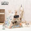 Casa para Perros y Gatos Nido para Gatos Extraíble y Lavable para Mascotas Casa para Mascotas Perro Mediano y Pequeño Gato Perro Tienda para Perros Suministros para Perros Princesa Nido Fresco de Verano