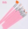 Kit de canetas para nail art 15 peças kit pintura de unhas desenho caneta de desenho pintura flor caneta de ponto para fototerapia ferramentas de unha atacado