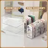 Caixa de armazenamento para mesa, caixa transparente de acrílico, organizador retangular para lanches e cosméticos, caixa de armazenamento para itens diversos de mesa