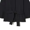 Para Comércio Exterior Transfronteiriço Europeu e Americano Roupas Femininas Aliexpress Mais Vendidas Outono Simples Versátil Gola Alta Cintura Marcada Casaco Curto de Lã