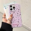 Adequado para Capa de Celular Iphone16Pro Florido Coreano Apple 17/15 com Pulseira Ins Nicho 17 Capa Protetora