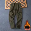 Outono/Inverno 2026 Calças de Trabalho Casuais Confortáveis e Quentes com Forro de Fleece Calças Longas Versáteis de Perna Reta para Homens Aliexpress