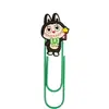 Marcador de Libros de Dibujos Animados Pvc Labubu Transfronterizo Clip de Papel Metálico DIY Suministros de Oficina Clip de Papel Grande Creativo Lindo