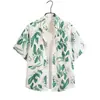 Camisa de Flores Harajuku Literaria de Manga Corta para Vacaciones de Verano en la Playa Tailandia Yunnan Festival de Salpicaduras de Agua Mismo Estilo para Hombres y Mujeres Hawái