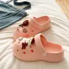Zuecos de EVA de Venta Caliente para Exteriores que Aumentan la Altura para la Temporada de Regreso a Clases, Sandalias Cerradas Elegantes y Modernas para Playa, Antideslizantes y Transpirables para Mujer